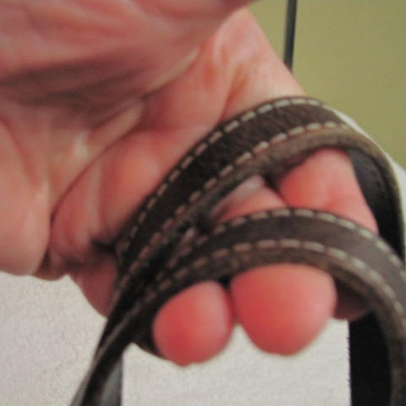 Dooney Bourke Vintage Women’s Brown and Beige Canvas handbag Leather trim - Picture 11 of 14